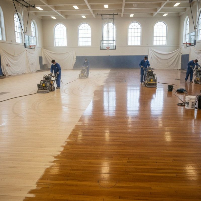 Gym Floor Reglazing Service