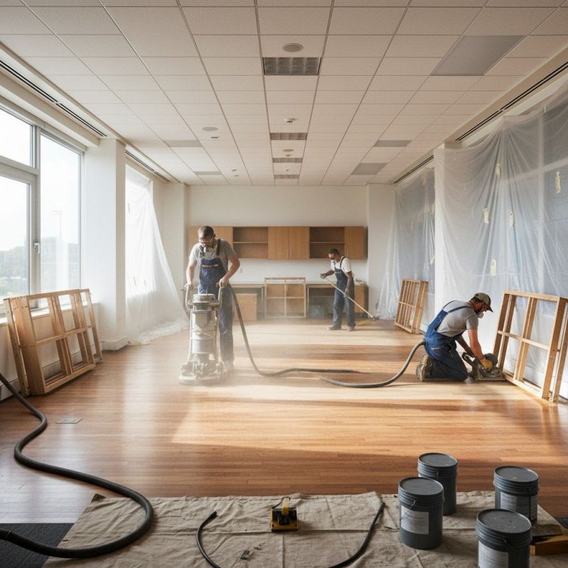 Refinishing Solutions For Scratched Or Dull Commercial Wood Floors